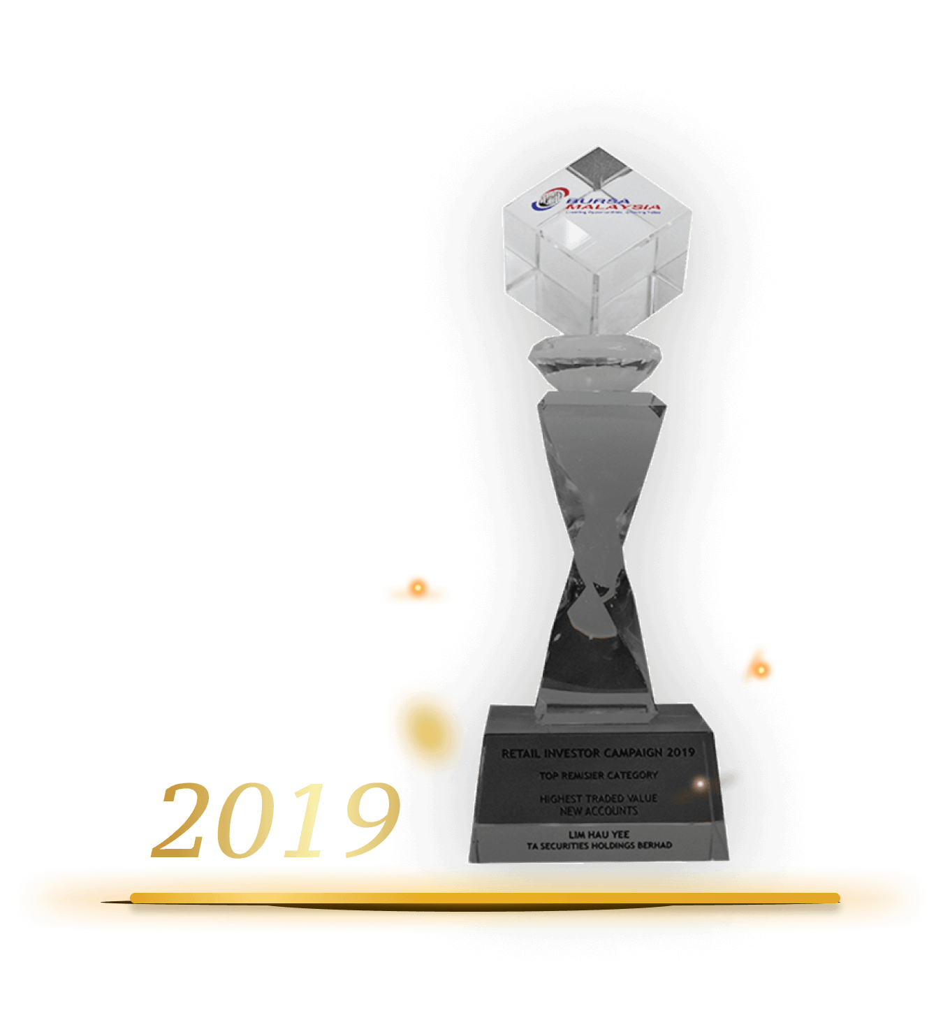 Bursa Top Remisier Award 2019 trophy